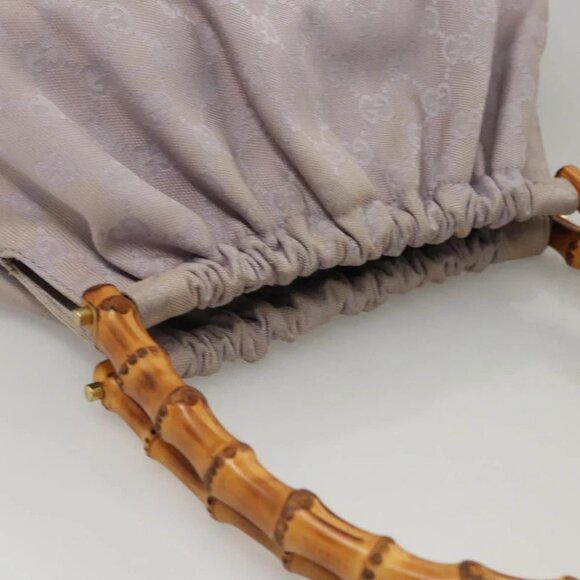 GUCCI GG Canvas Hand Bag Purple Gold 92708 - Picture 12 of 15